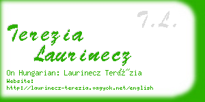 terezia laurinecz business card